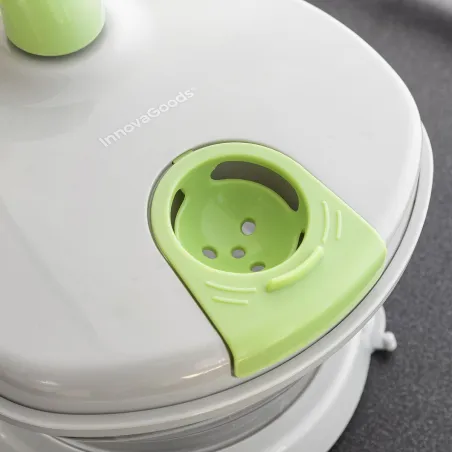 4-in-1 Manual Spinner, Chopper and Mixer with Accessories and Recipes Chopix InnovaGoods